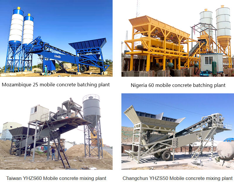 yhzs100 mobile concrete batching 9